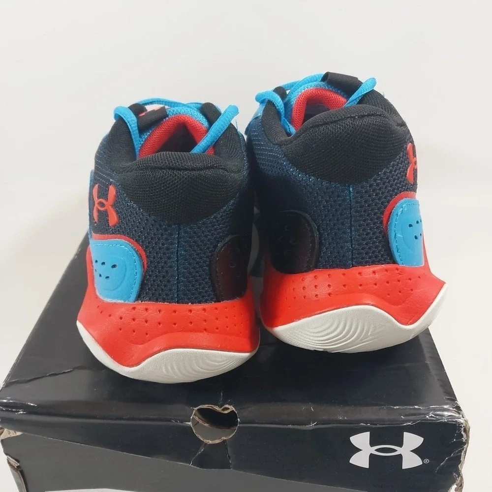 NWB-UNDER ARMOUR JET '23 UNISEX SHOES BLUE/Red SIZE M 9.5